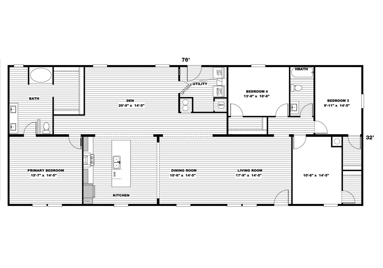 The Everest 4 Bed 2 Bath Clayton Epic Homes