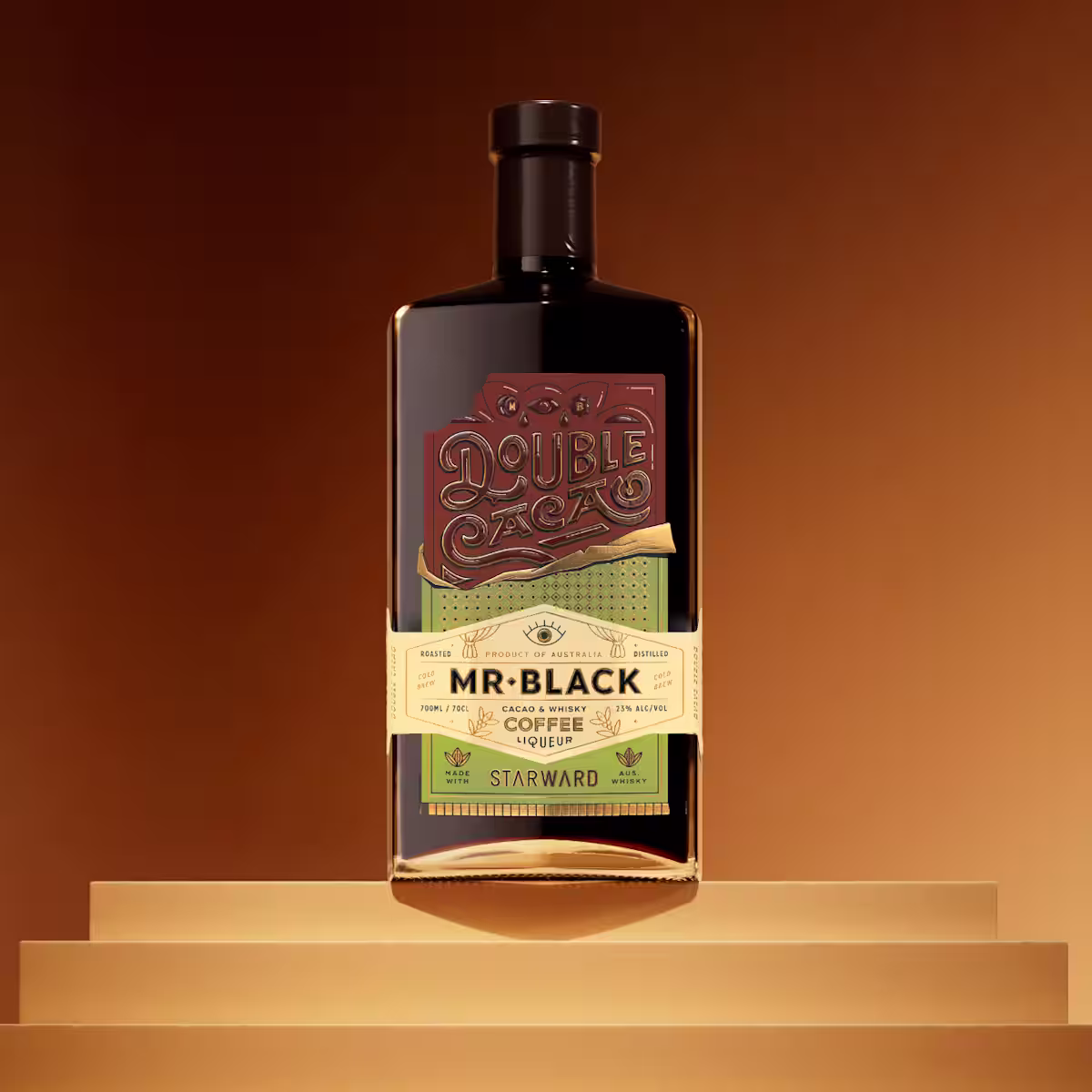 A bottel of Mr Black Double Cacao Coffee Liqueur