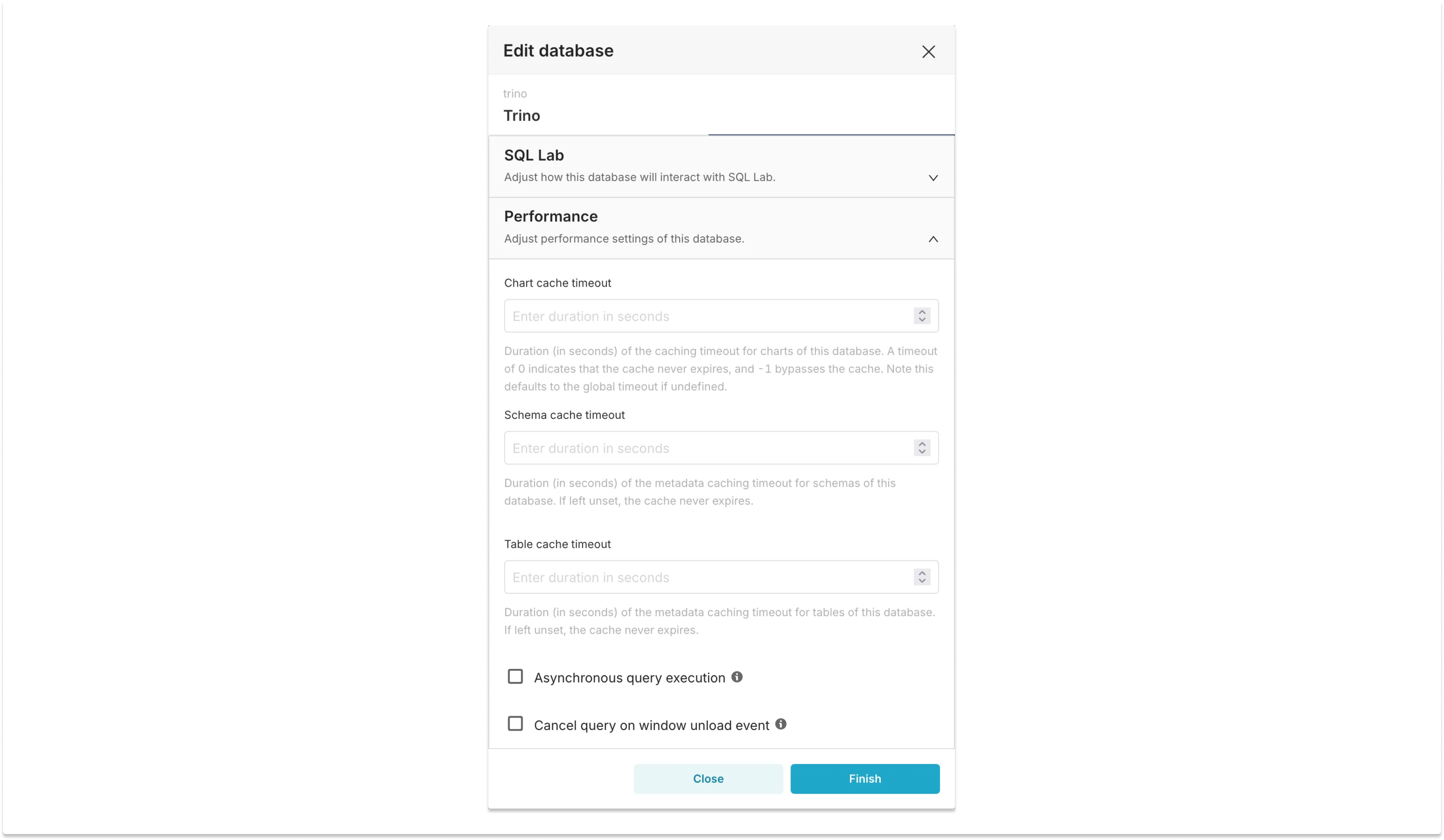 LFDB04 Cache Settings