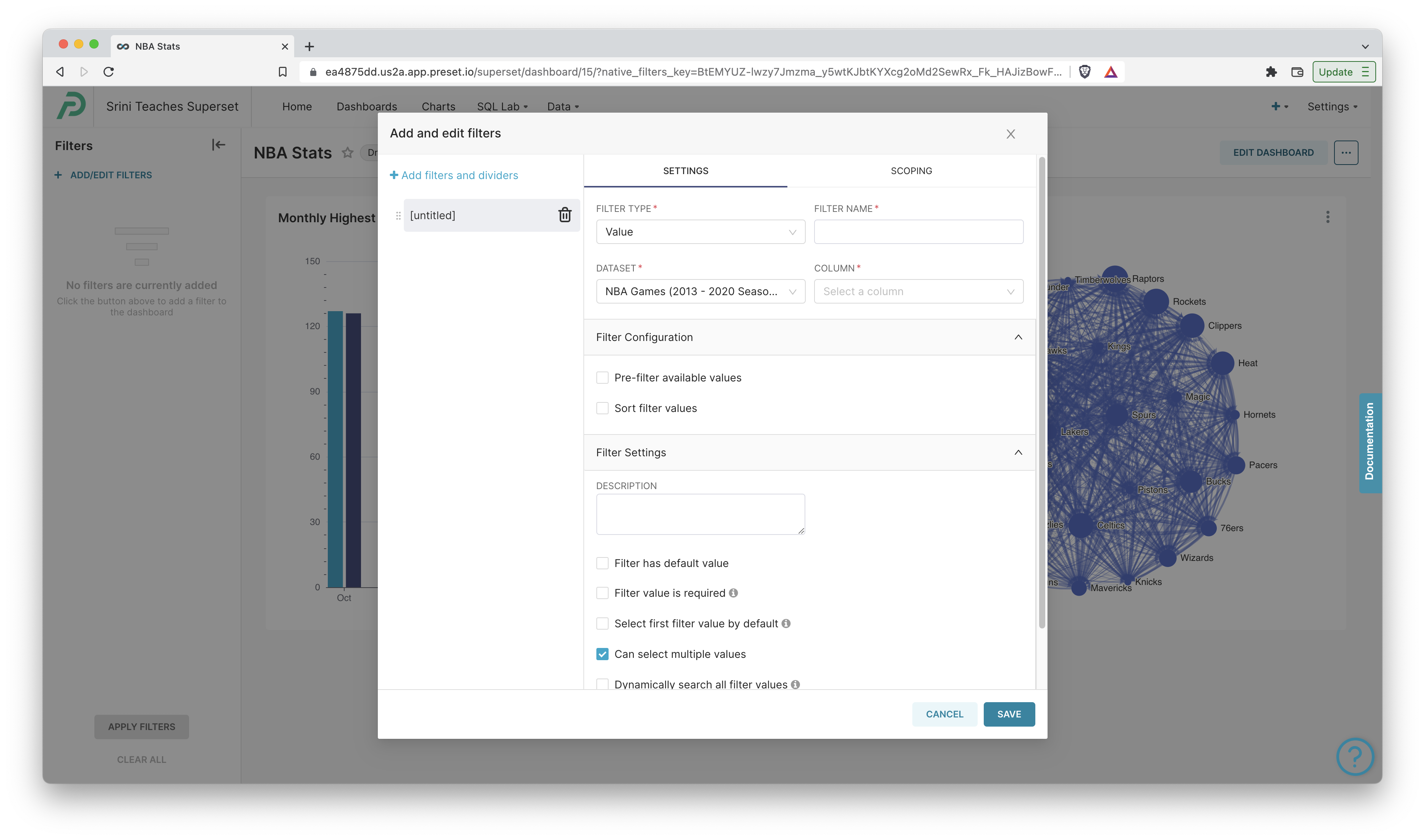 Dashboard Filters