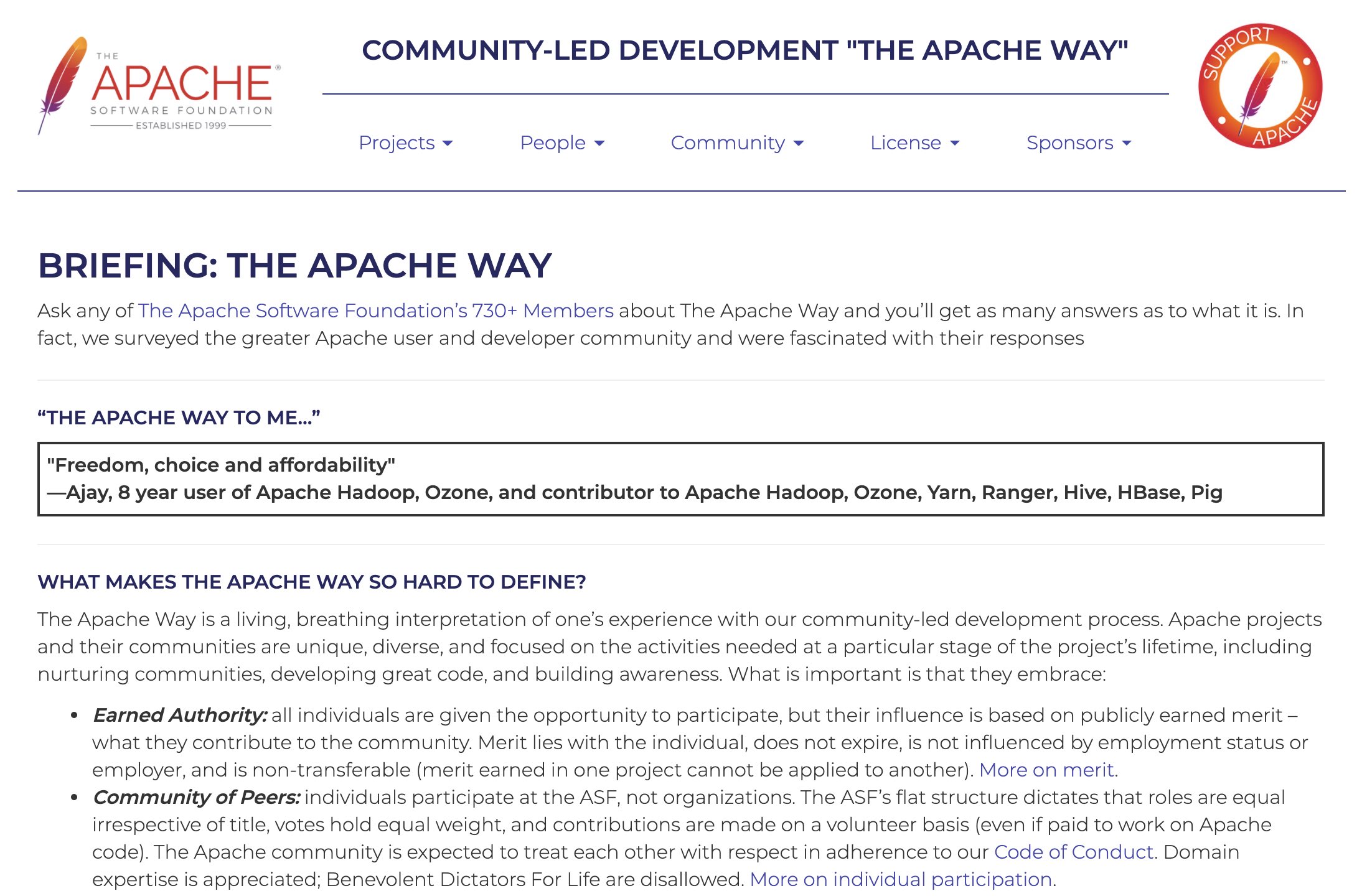 The Apache Way