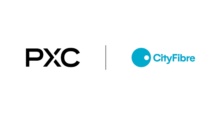 Logos of PXC and CityFibre