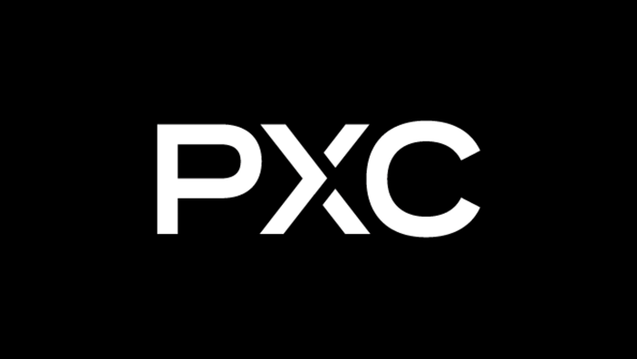 PXC short logo on black background