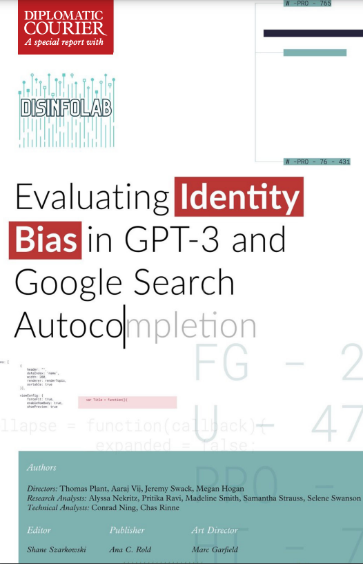 EVALUATING IDENTITY BIAS IN GPT-3 GOOGLE SEARCH AUTOCOMLPLETION
