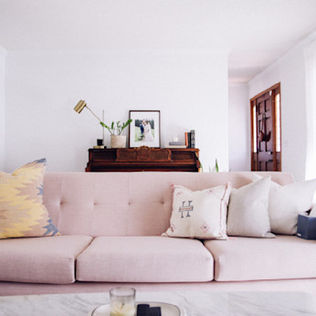 photo Pastel Color Sofa creating a pastel colored living space