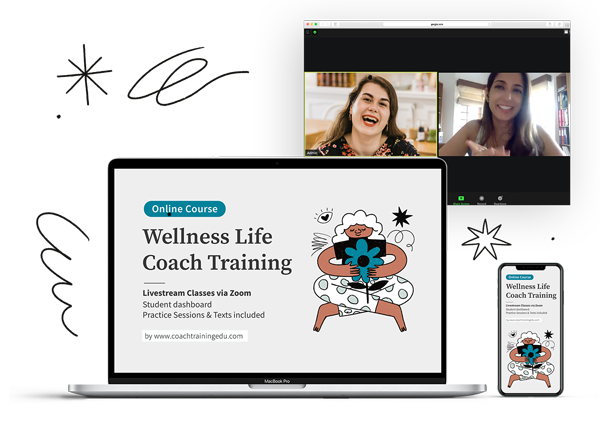 Wellness Course Mockup with Laptop