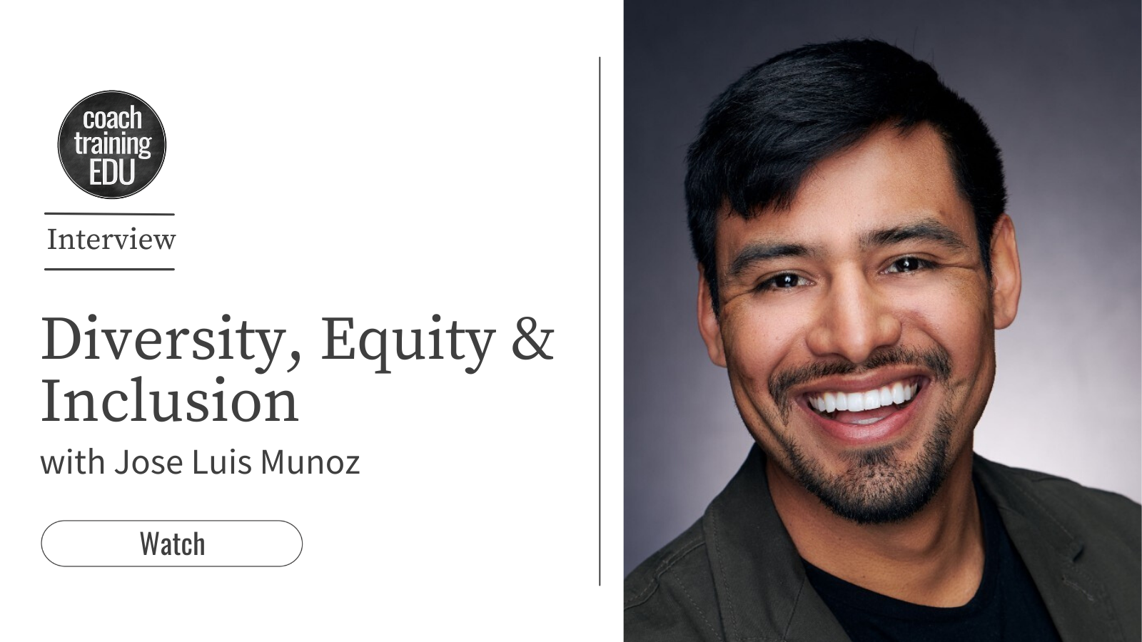 Diversity, Equity & Inclusion with Jose Luis Munoz
