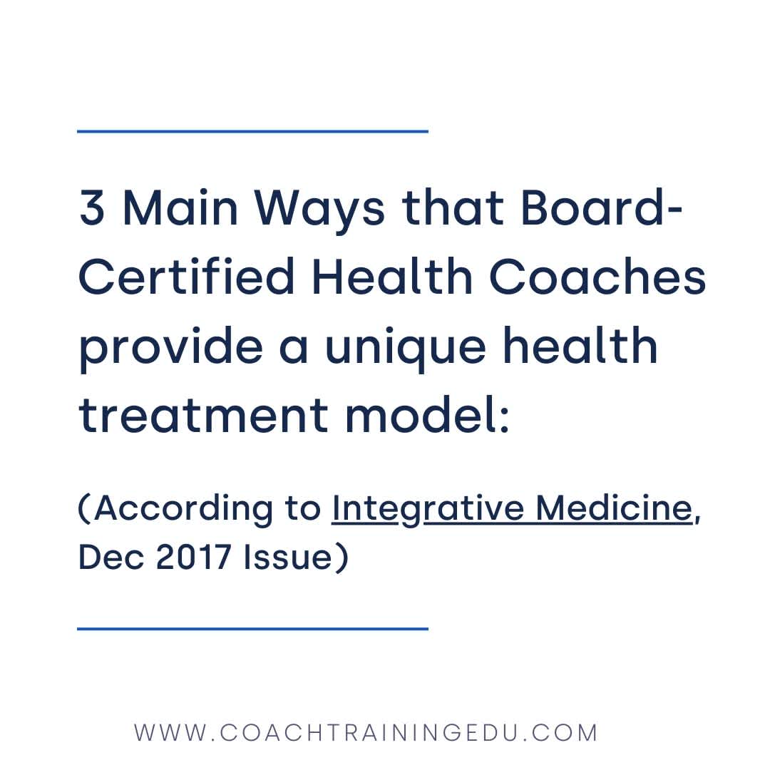 Board-certified health coaches: text image