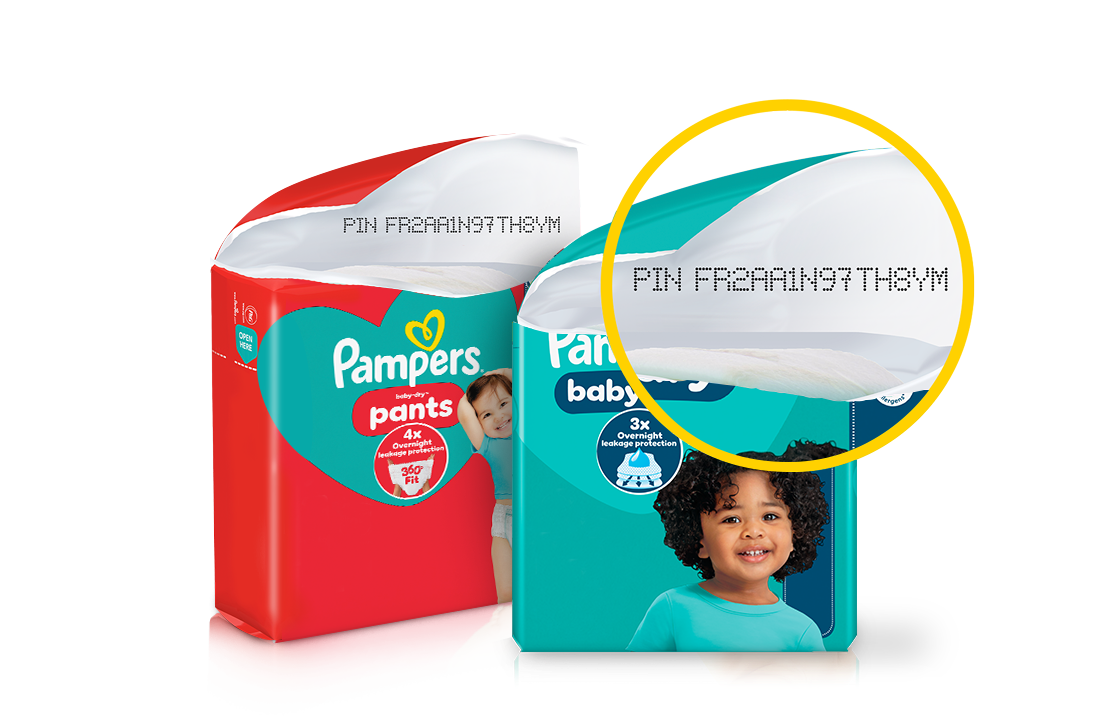 Get Pampers Points for every pack