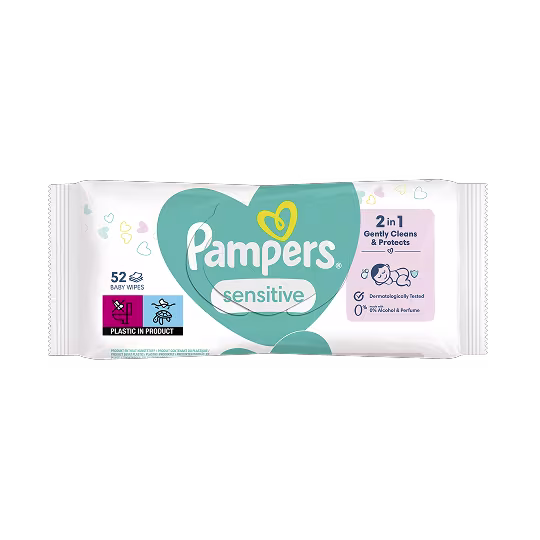 Pakke med babyservietter Pampers Sensitive