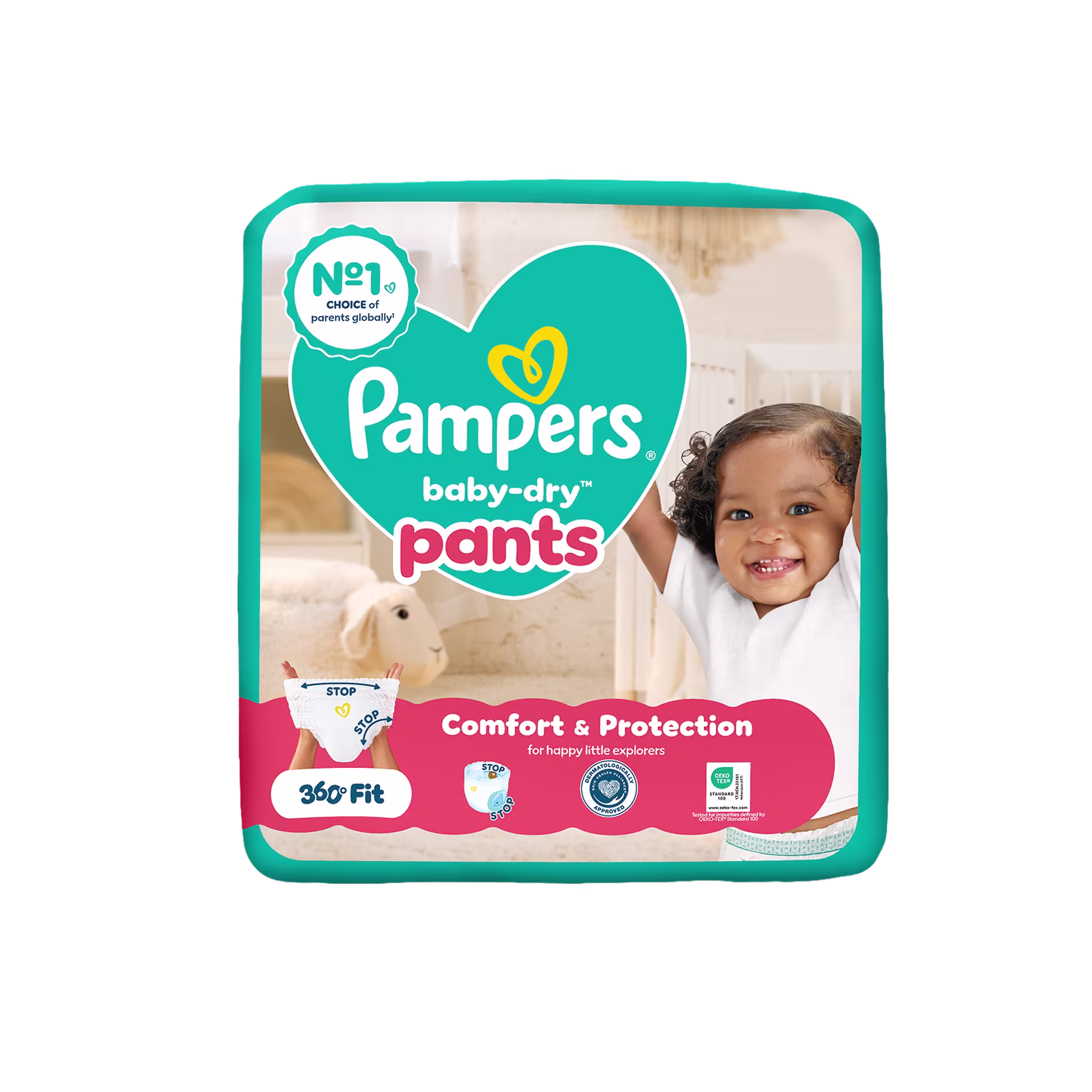 Pack med Pampers Baby-Dry blöjbyxor