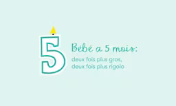 Étape de développement bébé 5 mois – retournement ventre-dos et premiers babillages