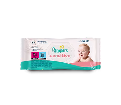 Pampers® Sensitive™, 4.6 out of 5 stars rating