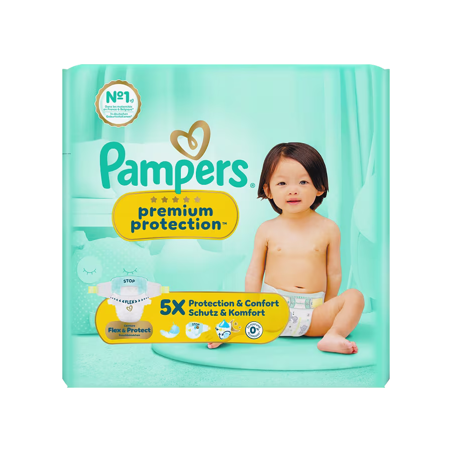 Pampers® Premium Protection™ Windeln, 4.5 von 5 Sternen
