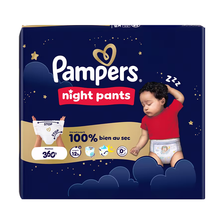 Pampers® Night Pants, 4.6 sur 5 étoiles, TAILLE 4 - 6