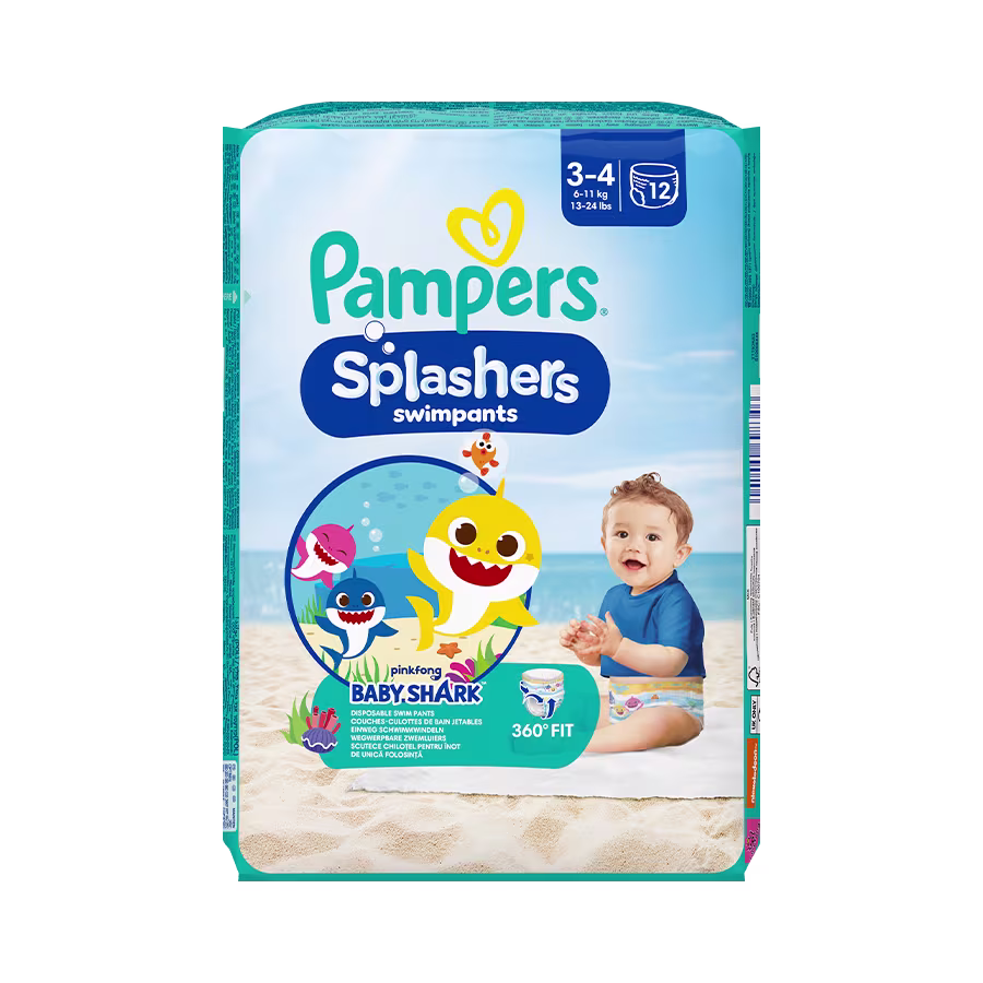 Pampers® Splashers, 5.0 sur 5 étoiles, TAILLE 3 - 6