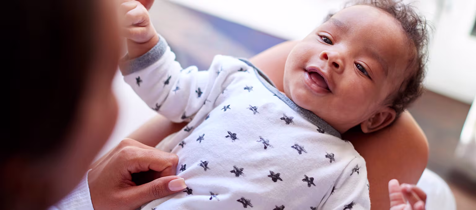 Baby’s first smile