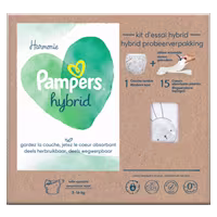Kit d'essai Pampers Harmonie Hybrid avec couche lavable réutilisable et 15 inserts jetables