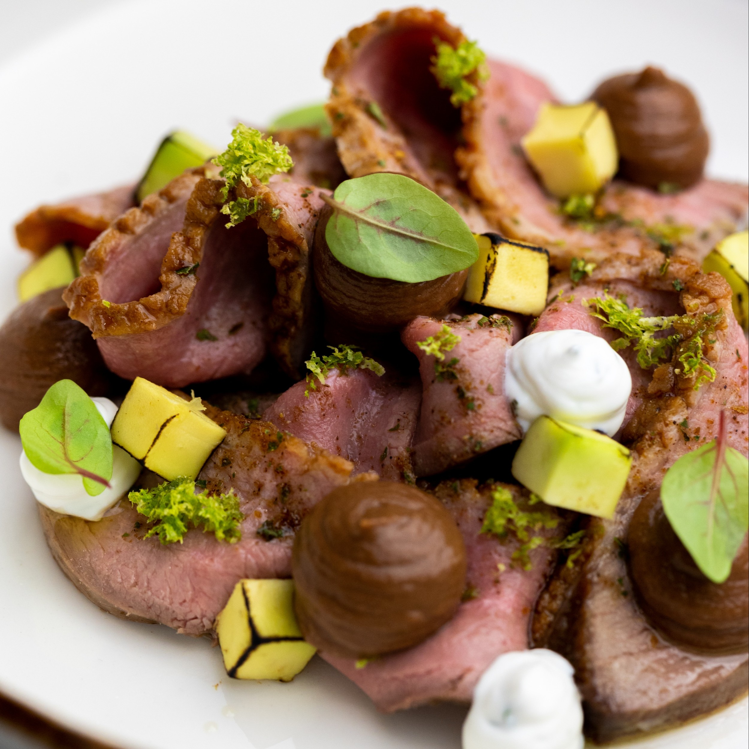 DeZaan Rollup Image Of Duck Carpaccio