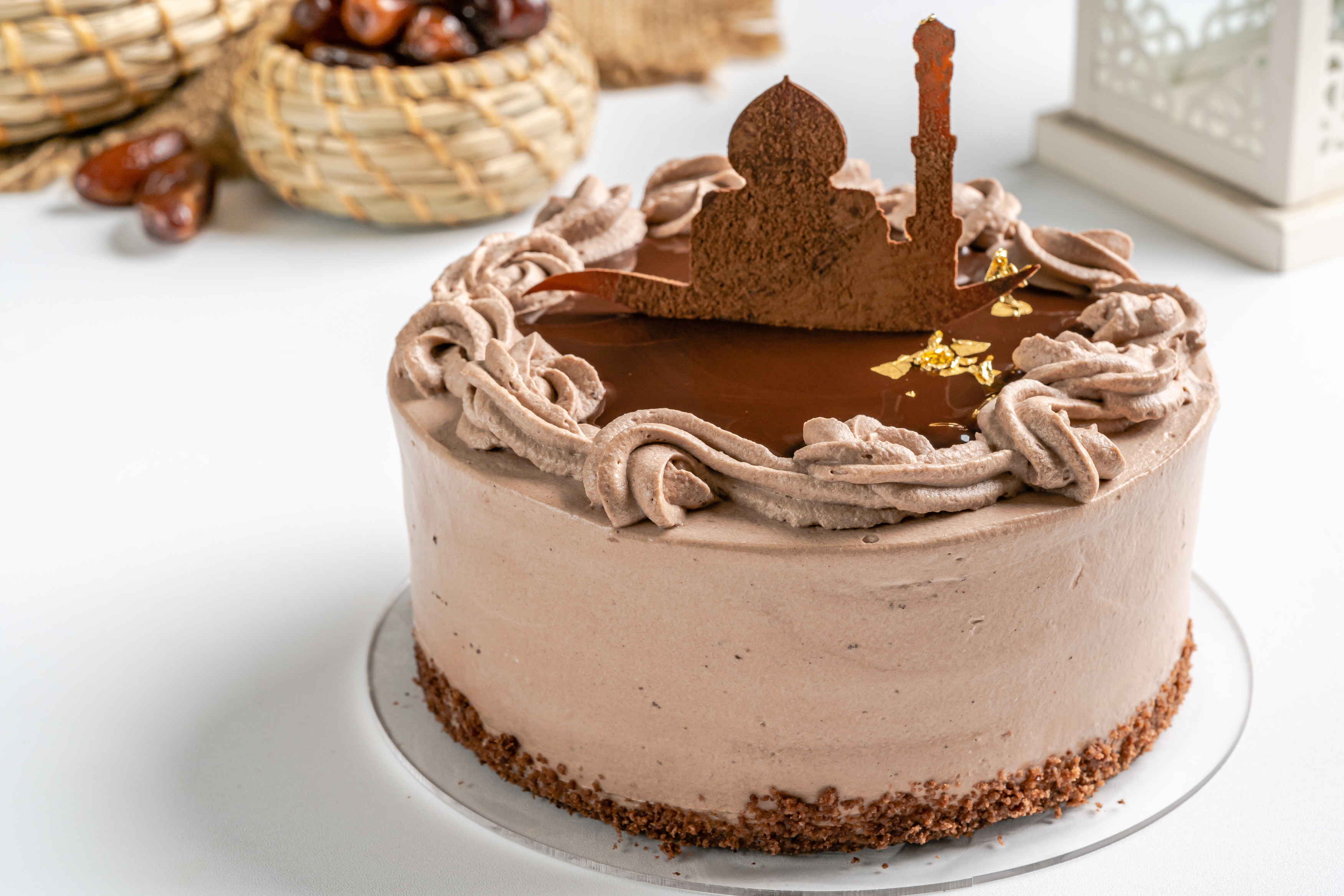 Triple Cocoa Date Cake 