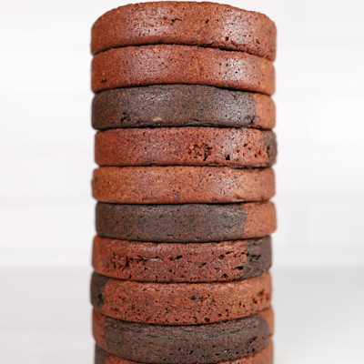 DeZaan Rollup Image Of Cocoa Malted Trio Cookies