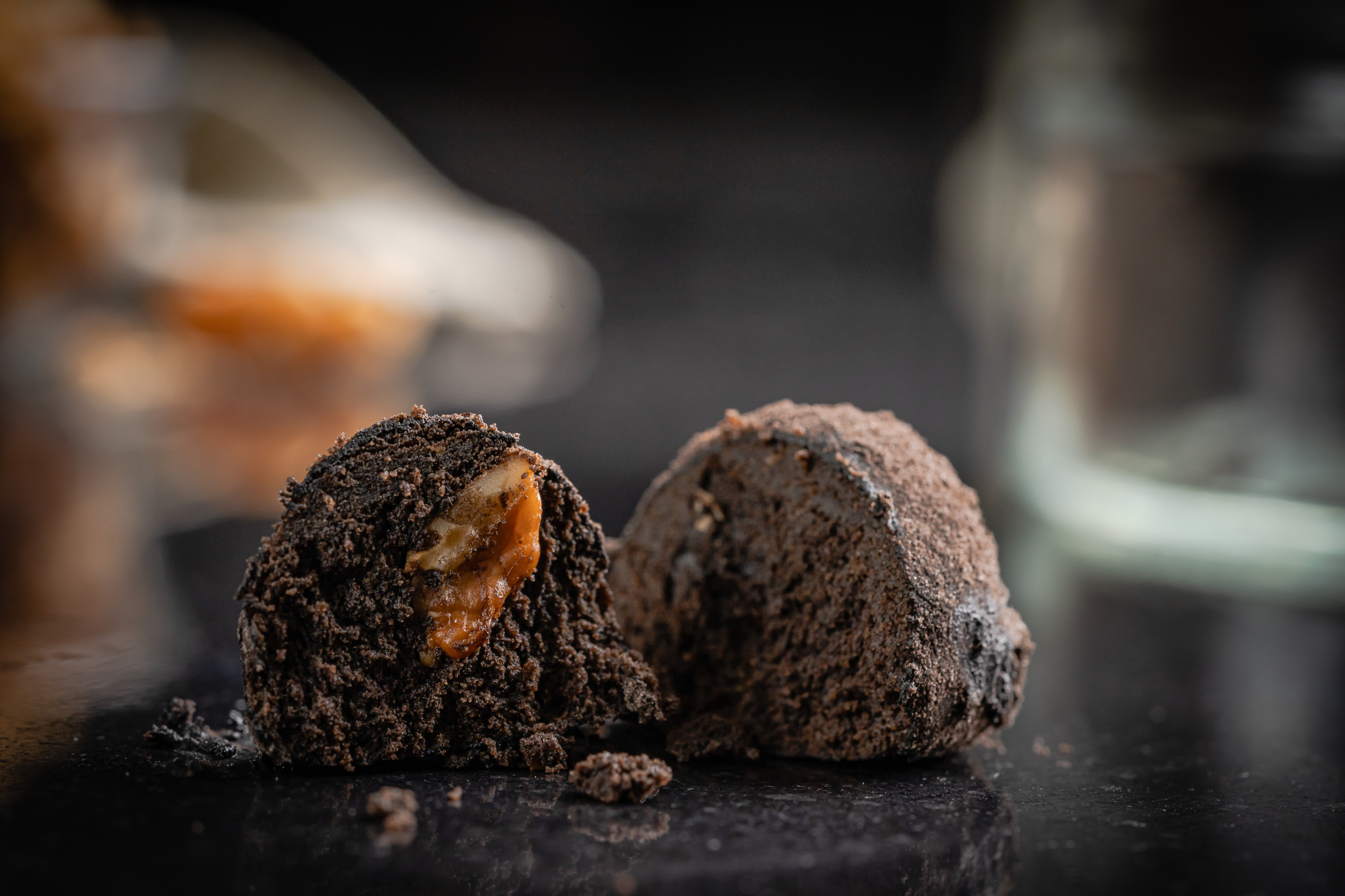 Artisan Black Snow Ball Cookie