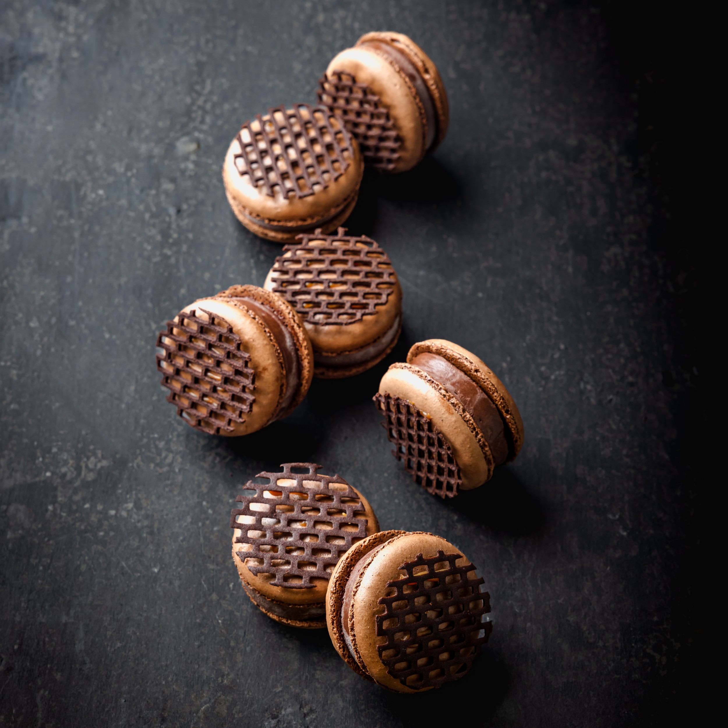 Hero Image Of True Dark Mocha Macaron Ice Cream Sandwich