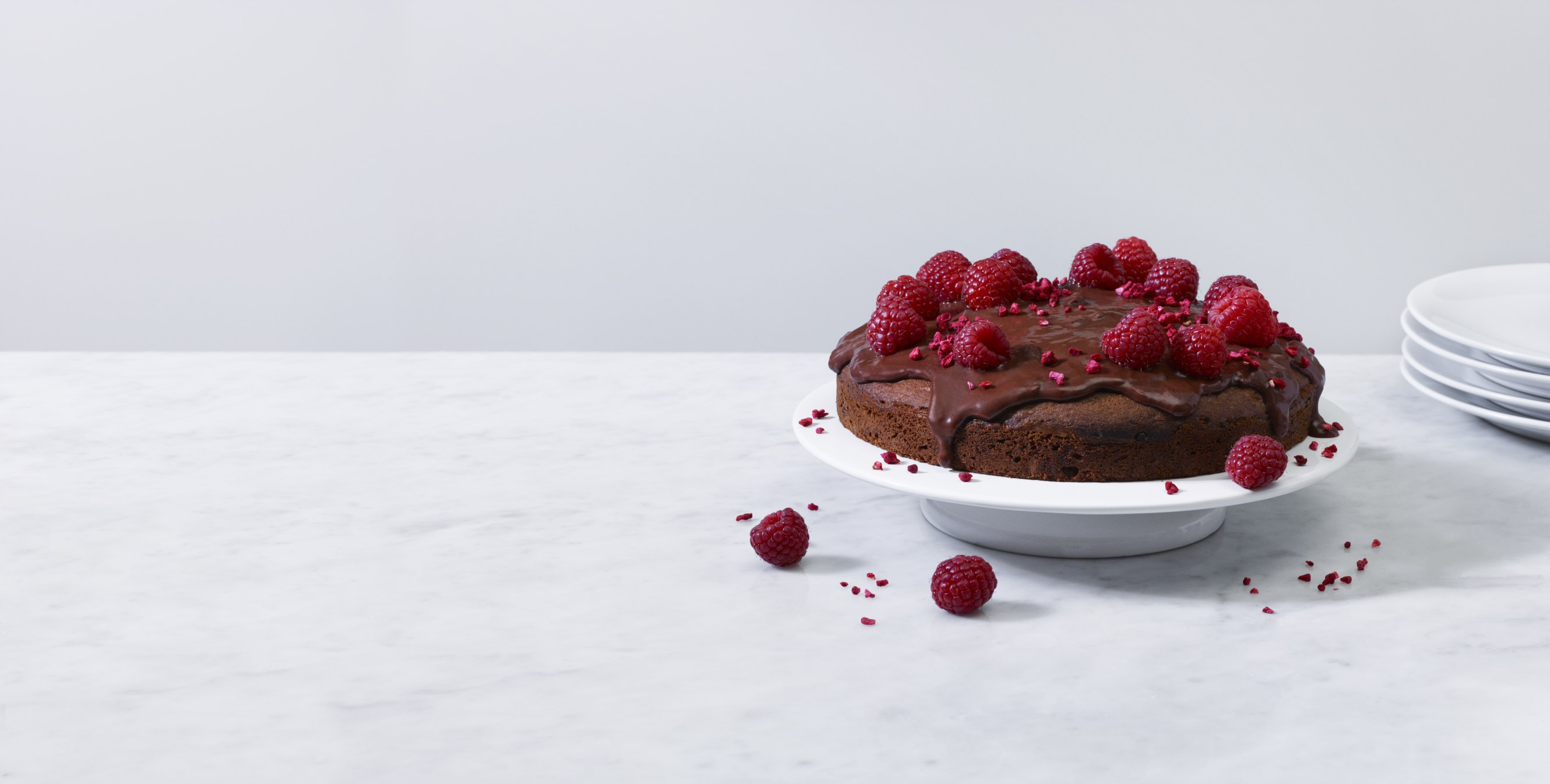 Raspberry Chocolate Torte Hero True Dark