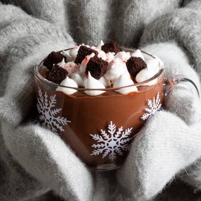 Rollup Image Of DeZaan Peppermint Brownie Hot Cocoa