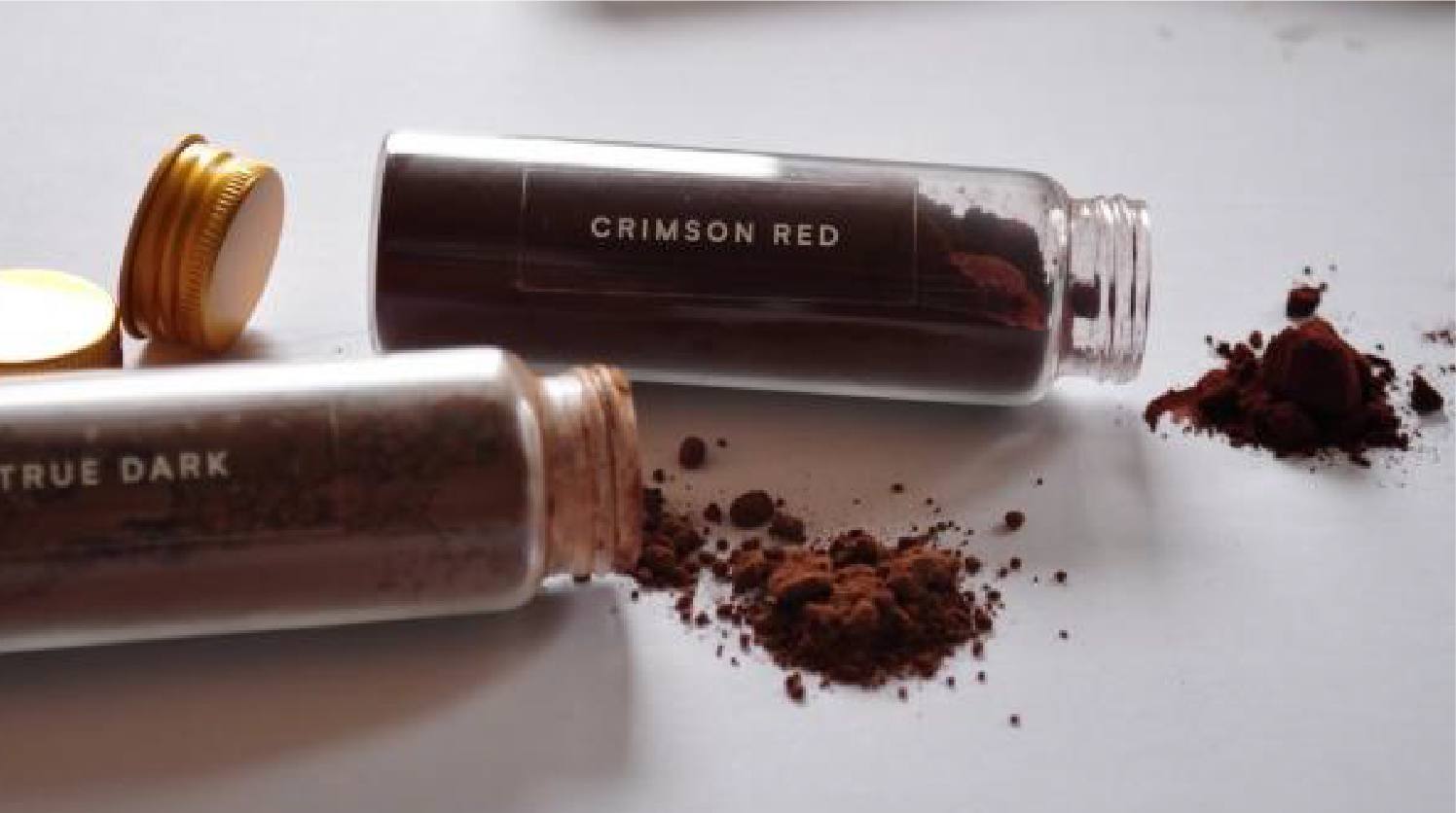 Two Different Cocoa Powder Testing Bottles