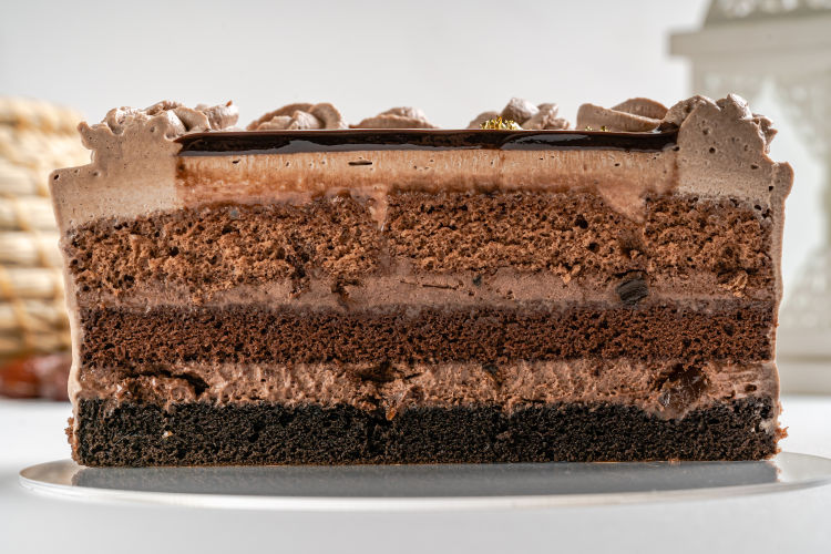 Triple Cocoa Date Cake 