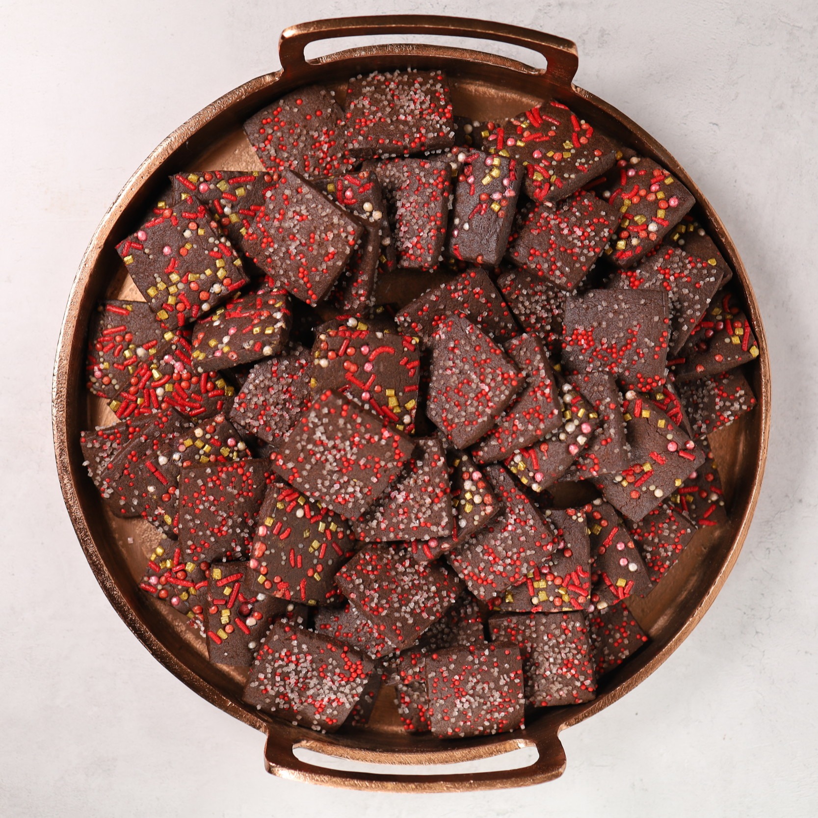 DeZaan Hero Image Of Peppermint Cocoa Shortbread