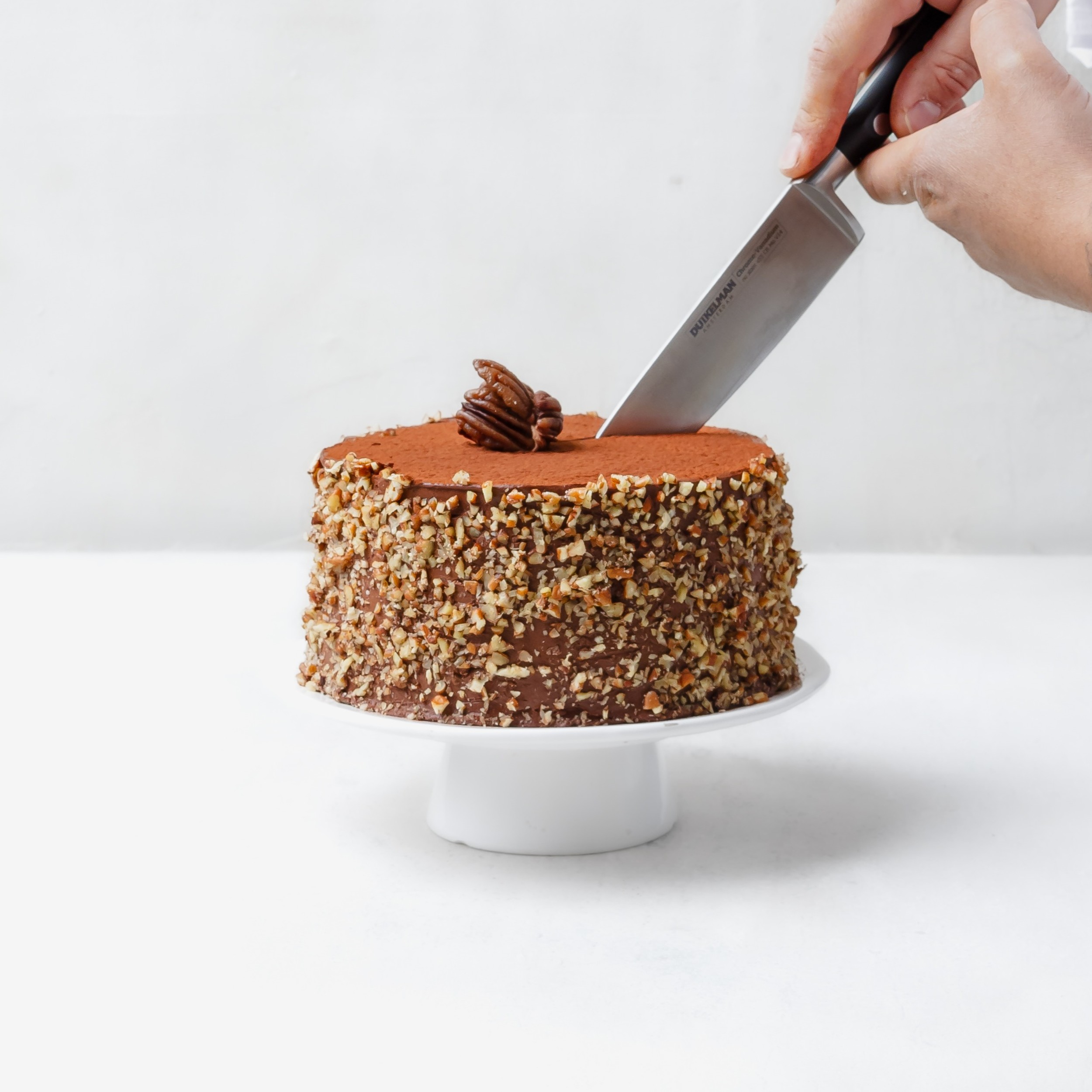 DeZaan Hero Image Of German Chocolate Cake (Vegan)