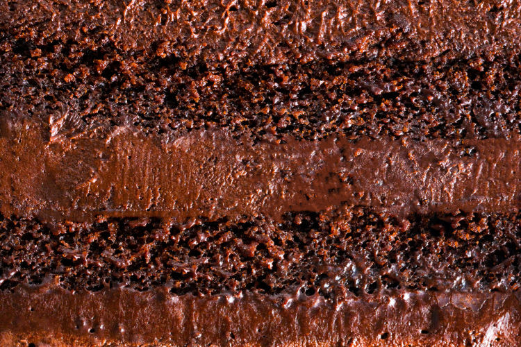 Tiefroter Schokoladen Fudge Kuchen