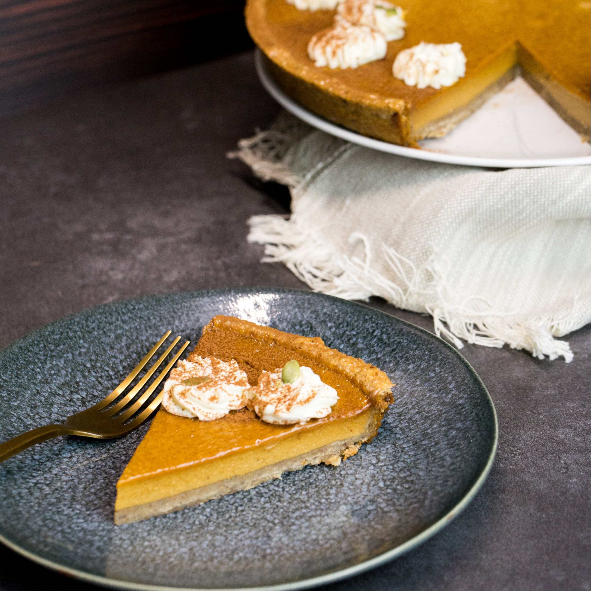 DeZaan Image Of True Gold Vegan Pumpkin Pie