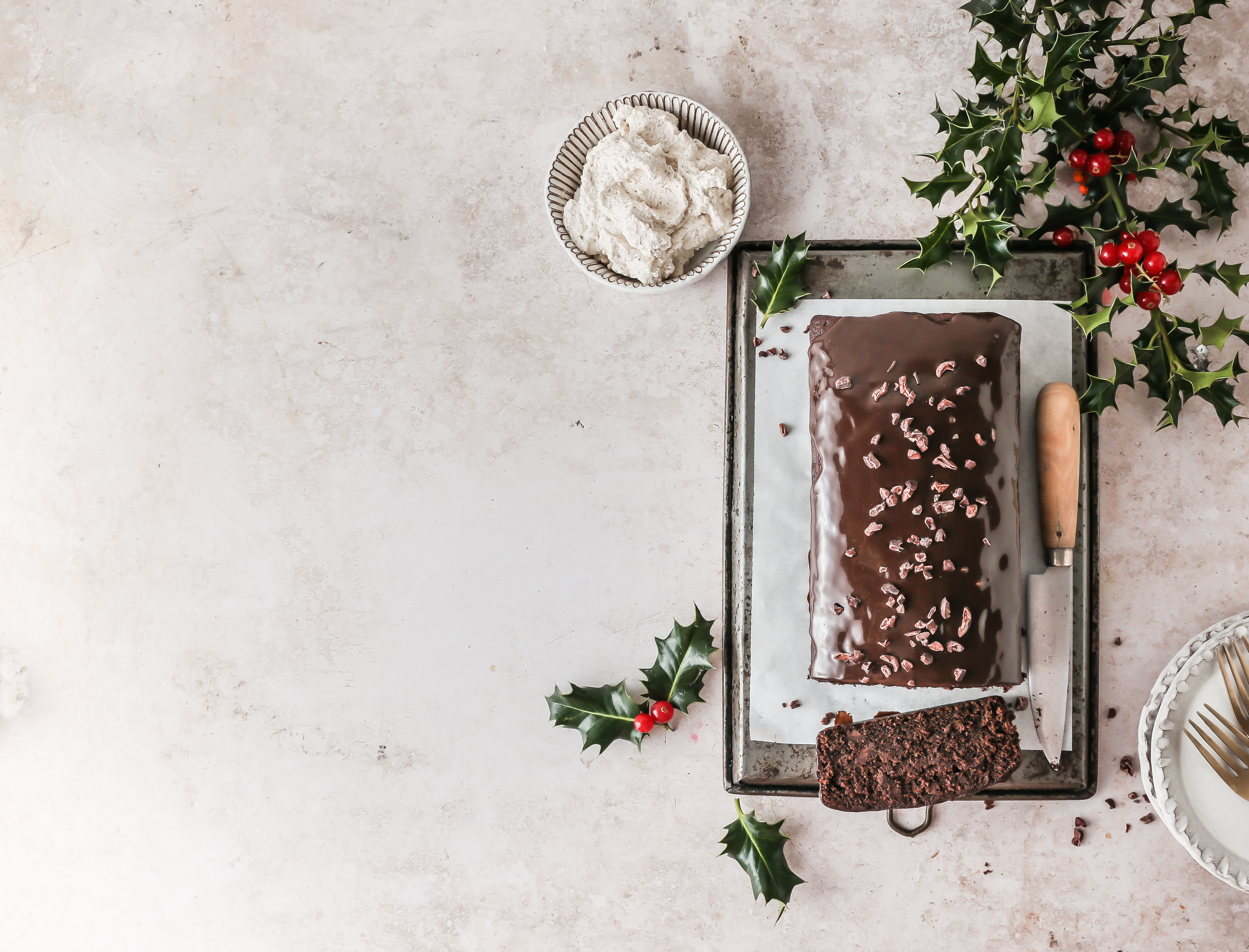 Cocoa Gingerbread Loaf Hero