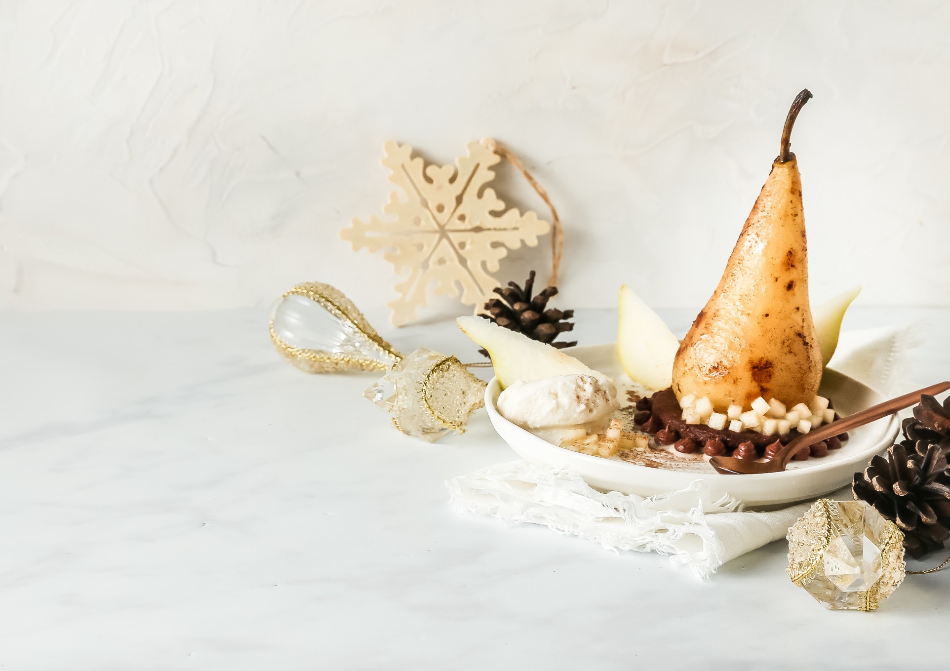 DeZaan Hero Image Of Spiced Pear Dessert