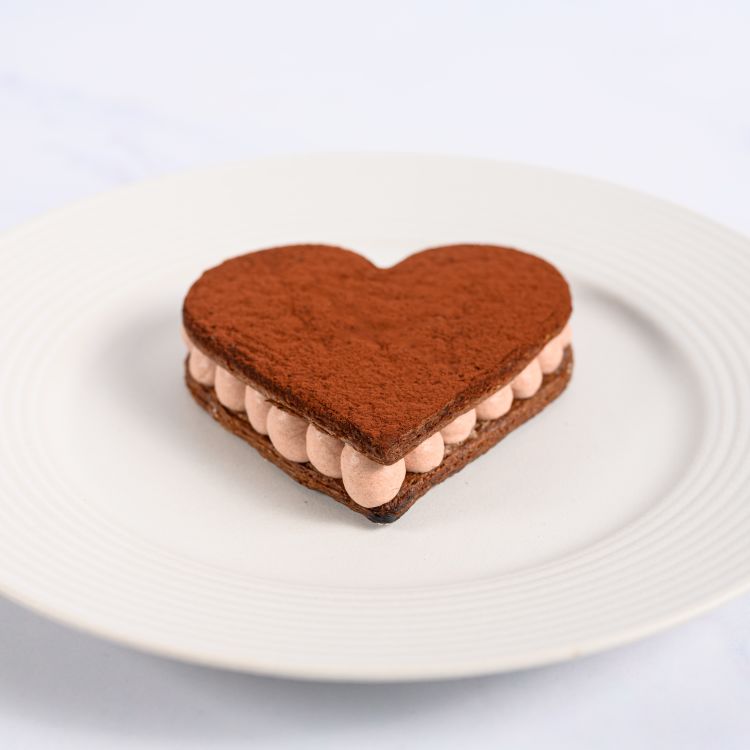 Raspberry Cocoa Puff Pastry Heart 2