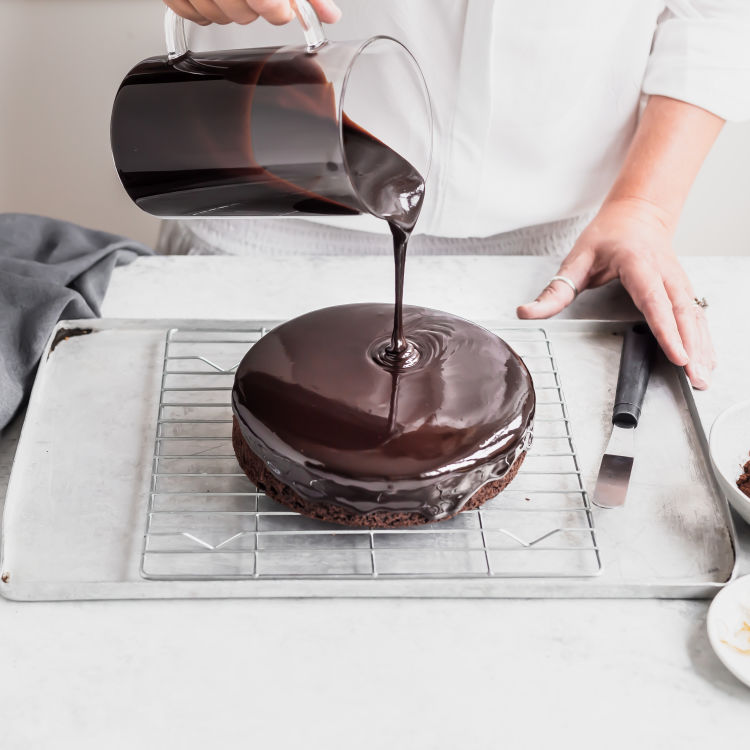 Spiced Orange Chocolate Cake Process
