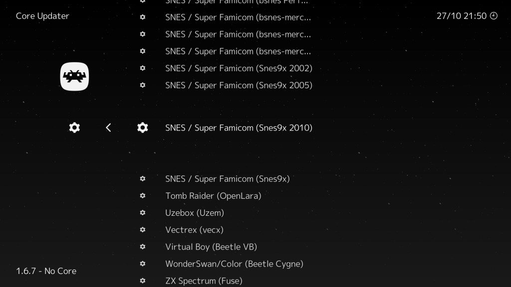 retroarch core pre config