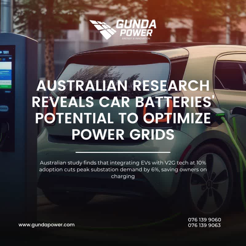 Australian Research Reveals Car Batteries' Potential to Optimize Power Grids