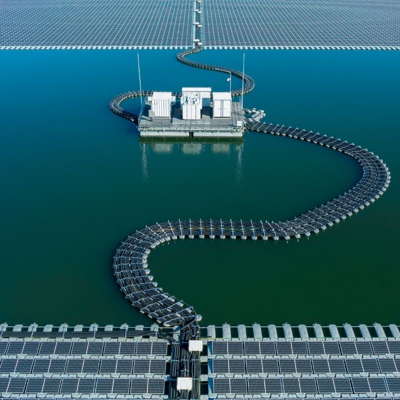 Floating PV Using non-Evaporated Water - Gunda Power
