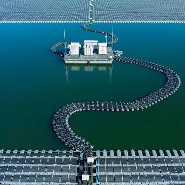 Floating PV Using non-Evaporated Water - Gunda Power