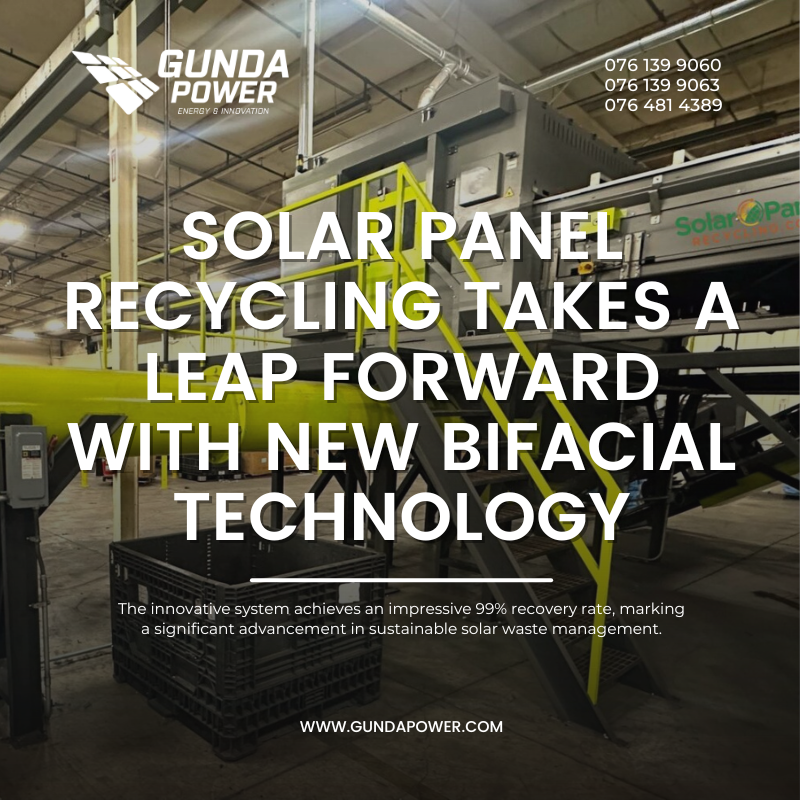 Solar Panel Recycling Takes a Leap Forward with New Bifacial Technology