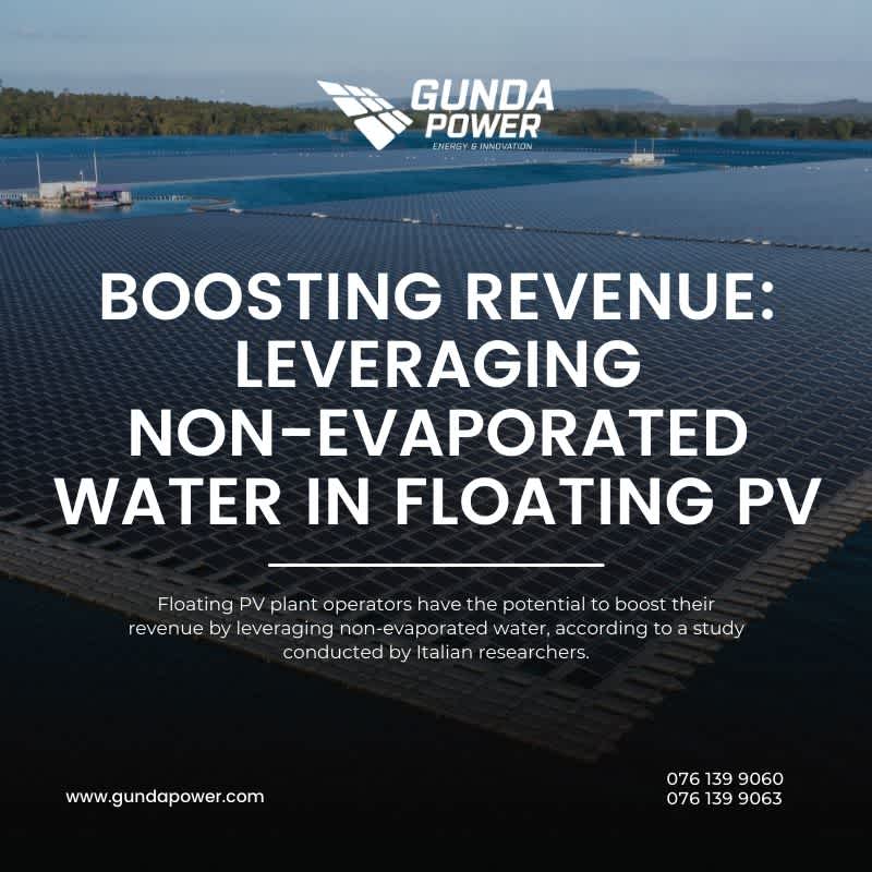 Boosting Revenue: Leveraging Non-Evaporated Water in Floating PV
