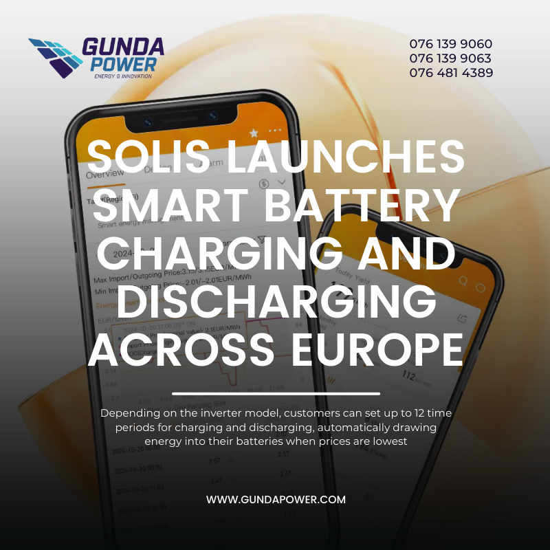 Solis Launches Smart Charge & Discharge Functionality