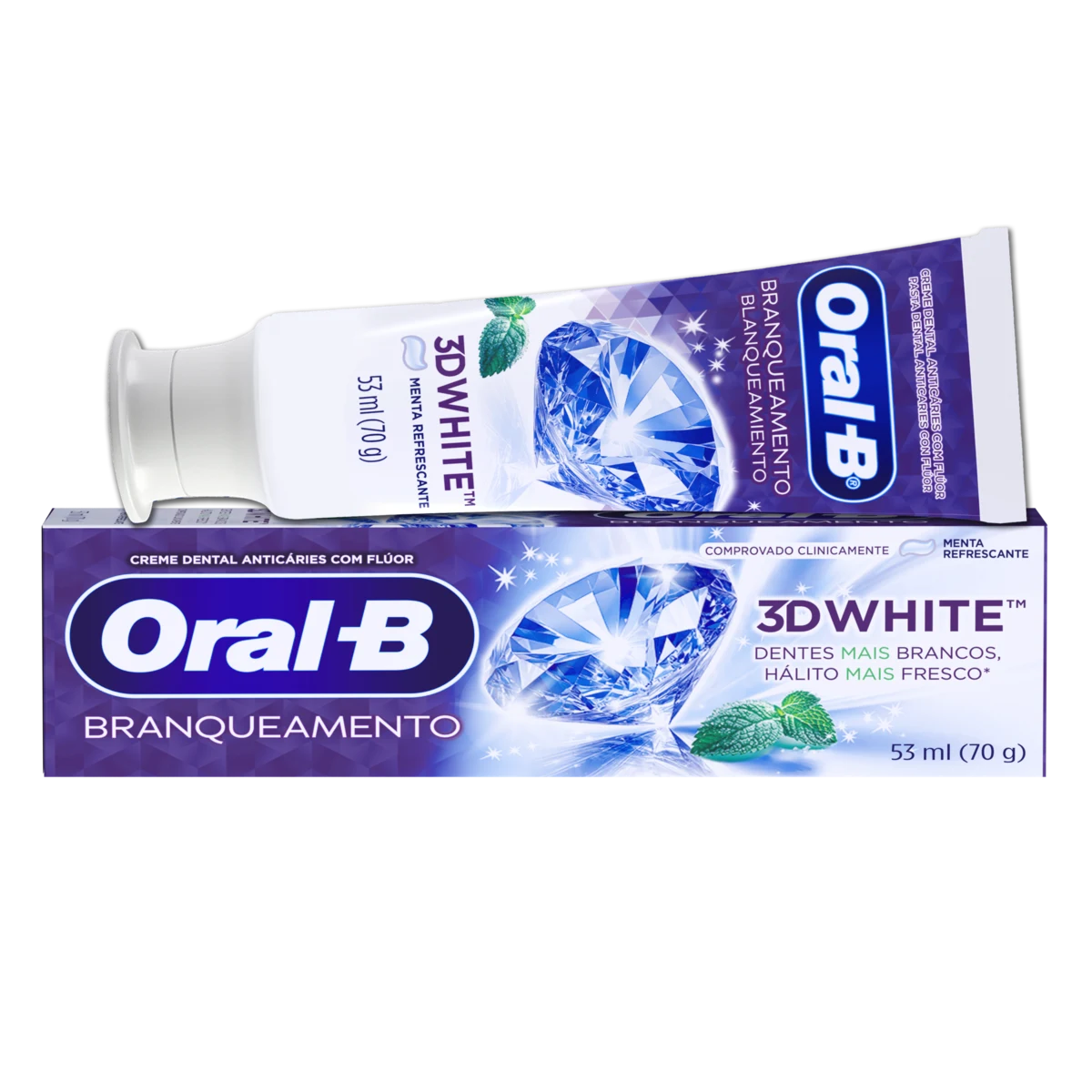 Image - Creme Dental Oral-B 3D White Brilliant Fresh - Main