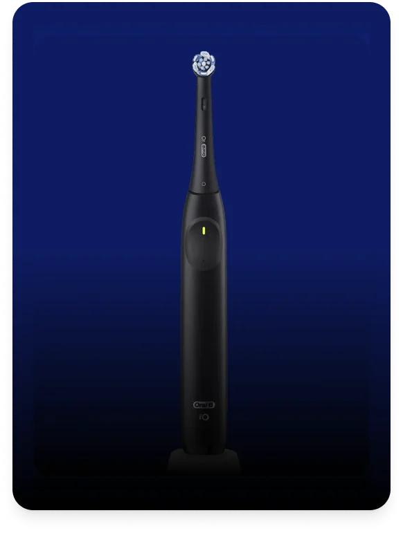Escova de dentes elétrica Oral-B iO2 preta com cabeça circular