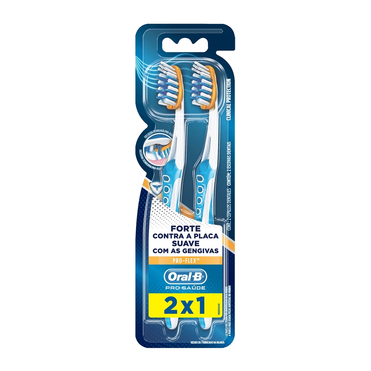 Escova Dental Oral-B Pro-Saúde Pro-Flex™