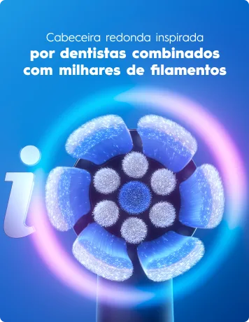 Recursos da escova de dentes elétrica iO Series 3: cabeça de escova Gentle Care, Sensor de Pressão da Gengiva, Bateria de Longa Duração, Timer de 2 Minutos